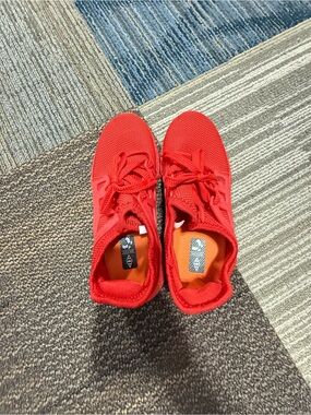 Kids Lightweight Red Athletic Sneakers